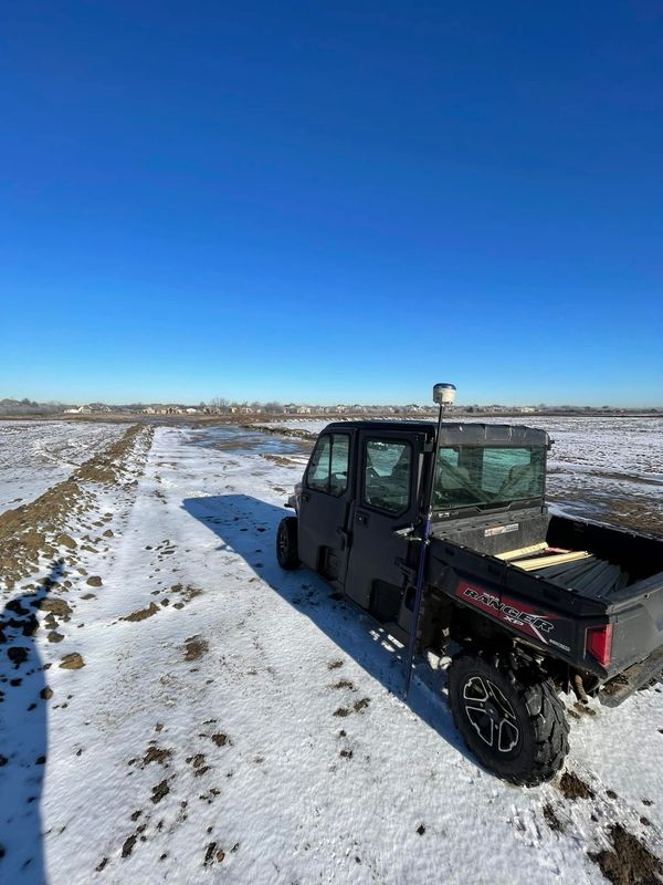 Crew Ranger and GPS rover in the snow